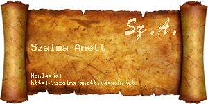 Szalma Anett névjegykártya
